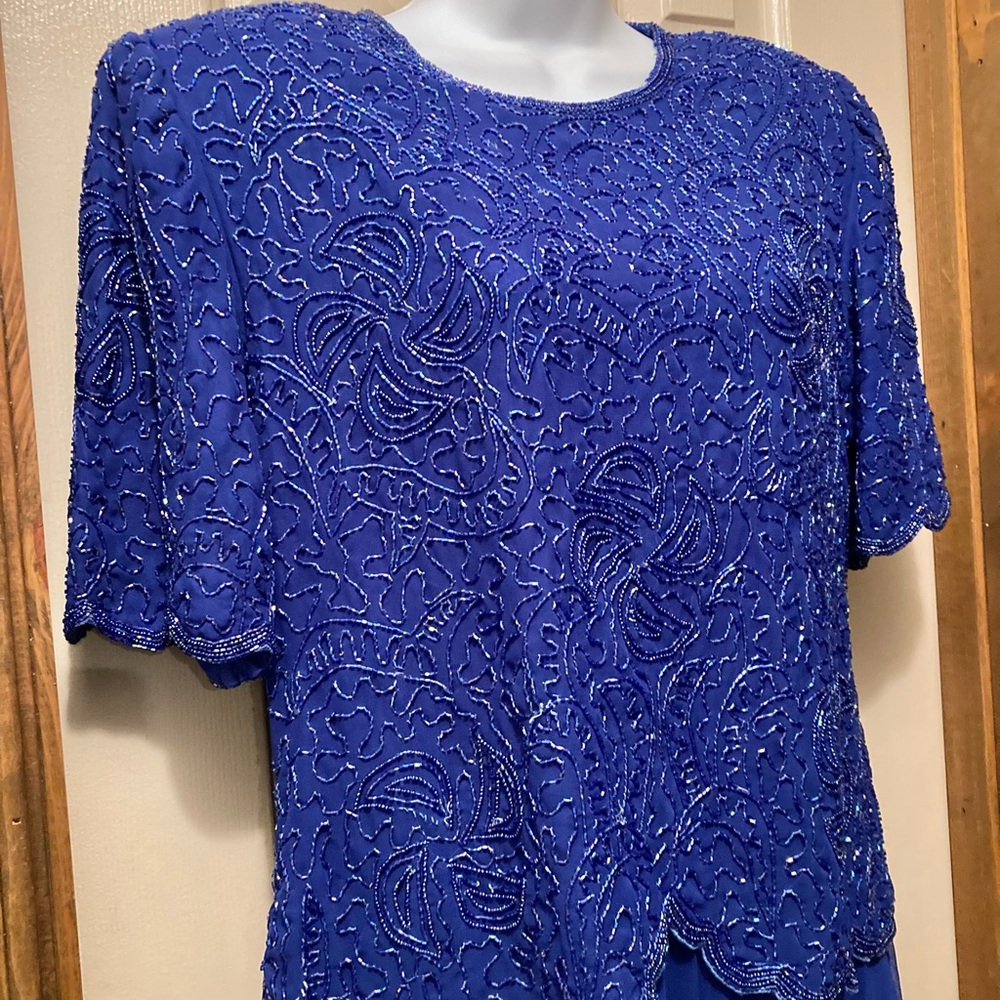 Vintage Beaded Women's Dressy Dress